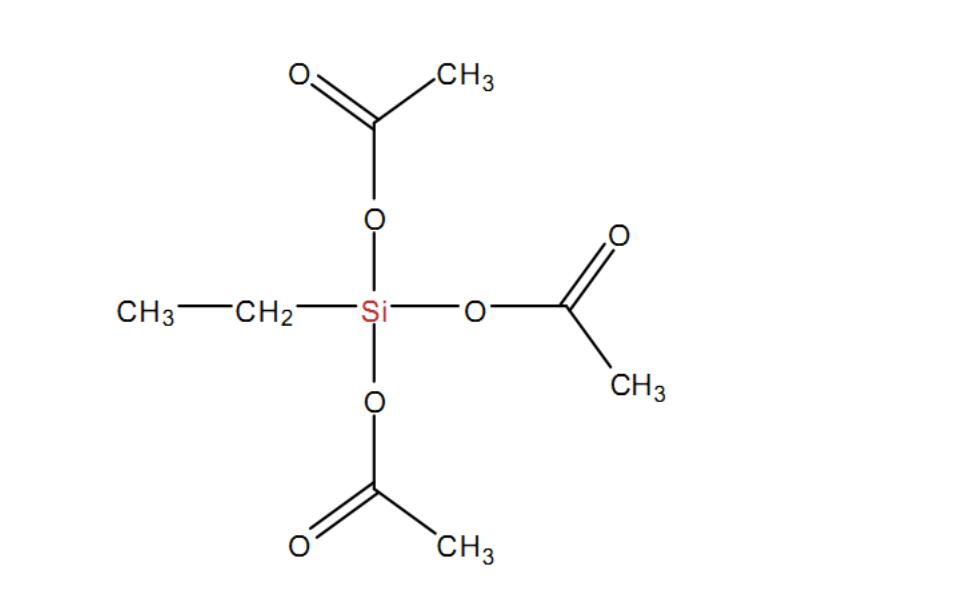 乙基三乙酰氧基硅烷分子結(jié)構(gòu)